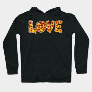 Love is Pizza Valentines day Funny T-shirt LOVE in Pizza Hoodie